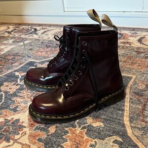 Dr. Martens Burgundy Lace Up Boots